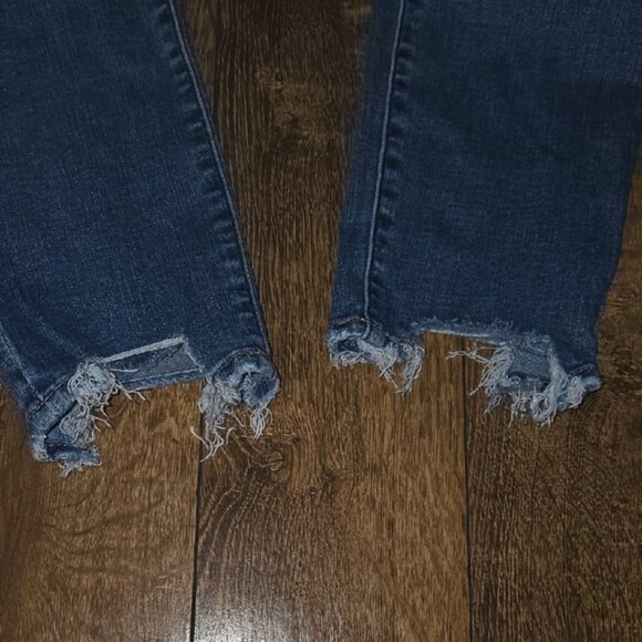 Abercrombie & Fitch Blue Skinny Jeans Distressed - Picture 4 of 5